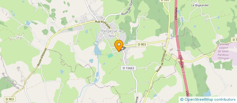 localisation de l'entreprise PIDOUDICE  PERPEZAC-LE-NOIR