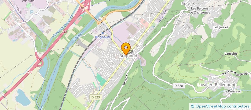 localisation de l'entreprise PIDOUX CLIM  VILLARD-BONNOT