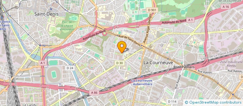 localisation de l'entreprise PIE à LA COURNEUVE