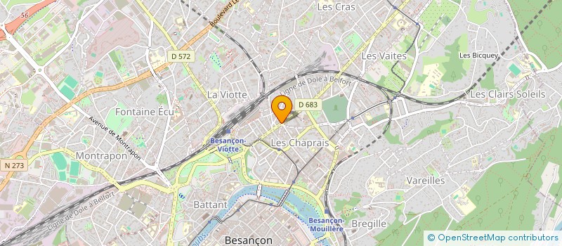 localisation de l'entreprise PIECE AUTO NJA à BESANCON