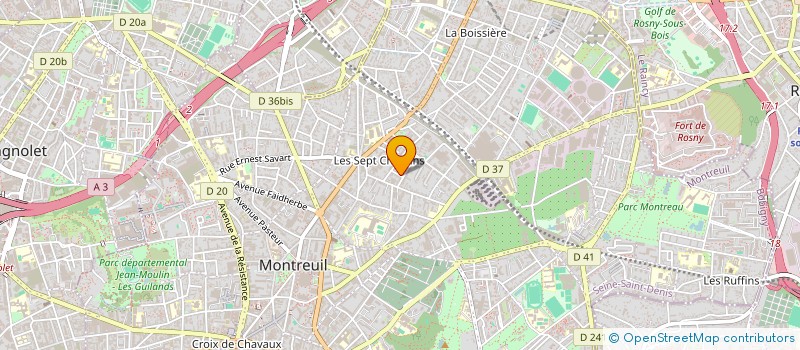 localisation de l'entreprise PIECE PERSONNELLE à MONTREUIL