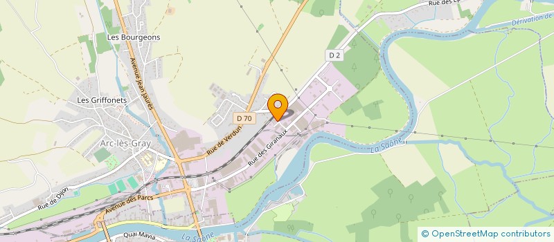 localisation de l'entreprise PIECES AUTO 70  ARC-LES-GRAY