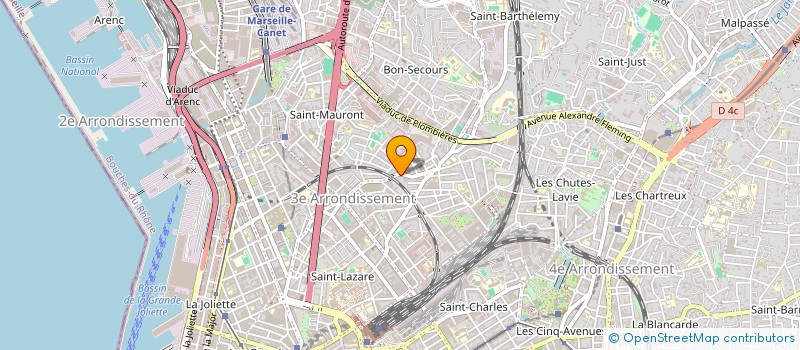 localisation de l'entreprise PIECES AUTO ACIWAN à MARSEILLE
