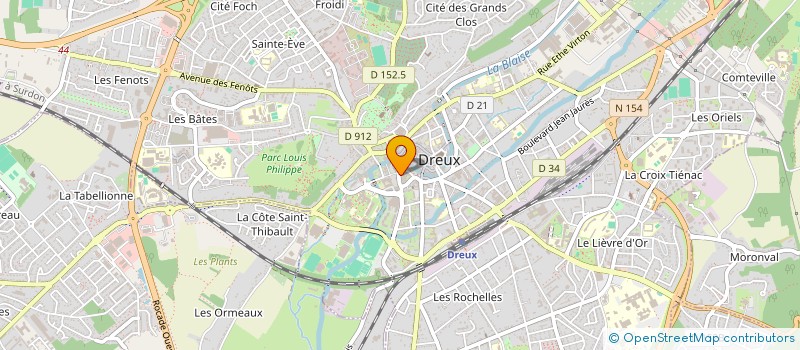 localisation de l'entreprise PIECES AUTO AK à DREUX