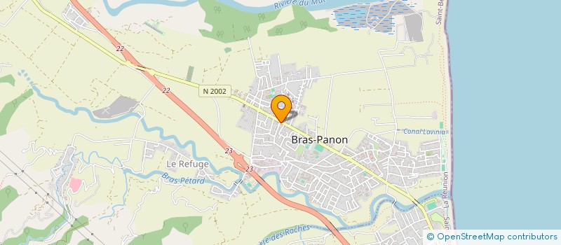 localisation de l'entreprise PIECES AUTO BRAS PANON à BRAS-PANON