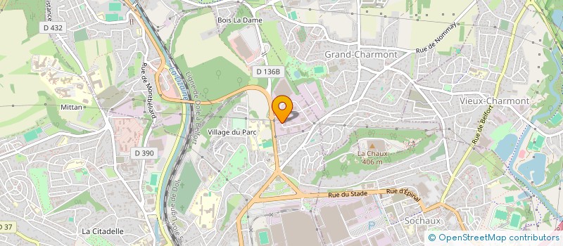 localisation de l'entreprise PIECES AUTO DECISIONS 25  MONTBELIARD