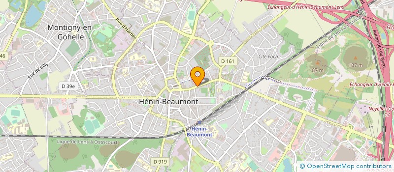 localisation de l'entreprise PIECES AUTO HENIN 62  HENIN-BEAUMONT