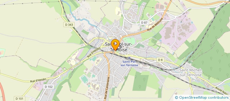 localisation de l'entreprise PIECES AUTO MD à SAINT-POL-SUR-TERNOISE