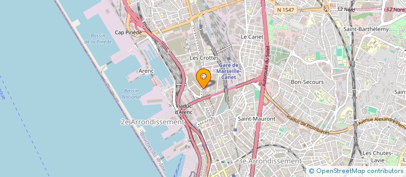 localisation de l'entreprise PIECES AUTO MEDITERRANEE à MARSEILLE