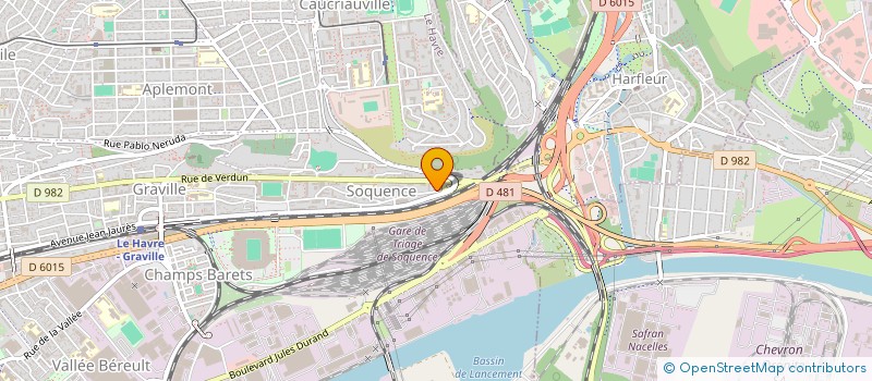 localisation de l'entreprise PIECES AUTO MONTIVILLIERS à LE HAVRE