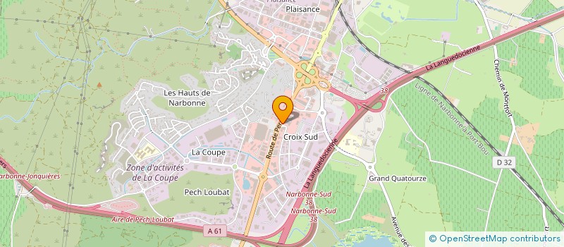 localisation de l'entreprise PIECES AUTO NARBONNE  NARBONNE