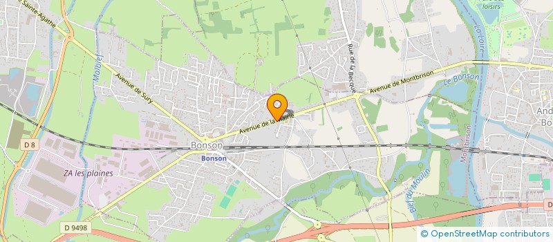 localisation de l'entreprise PIECES AUTO PLAINE  BONSON