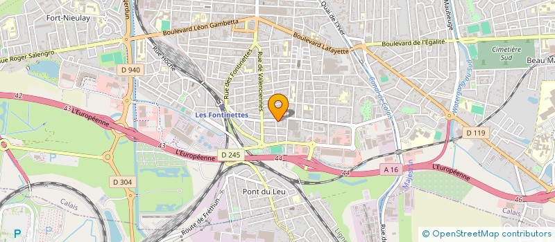 localisation de l'entreprise PIECES AUTO PNEUS à CALAIS