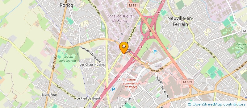 localisation de l'entreprise PIECES AUTO RONCQ à RONCQ