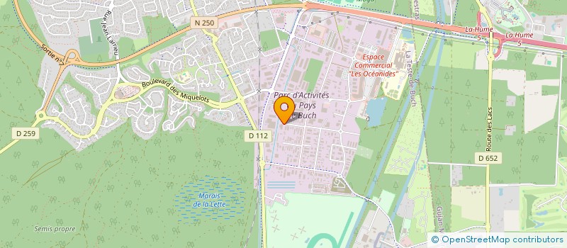 localisation de l'entreprise PIECES AUTO SERVICE  LA TESTE-DE-BUCH