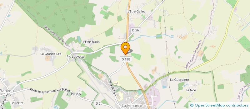 localisation de l'entreprise PIECES AUTO SERVICE à SAINT-ANDRE-DE-MESSEI