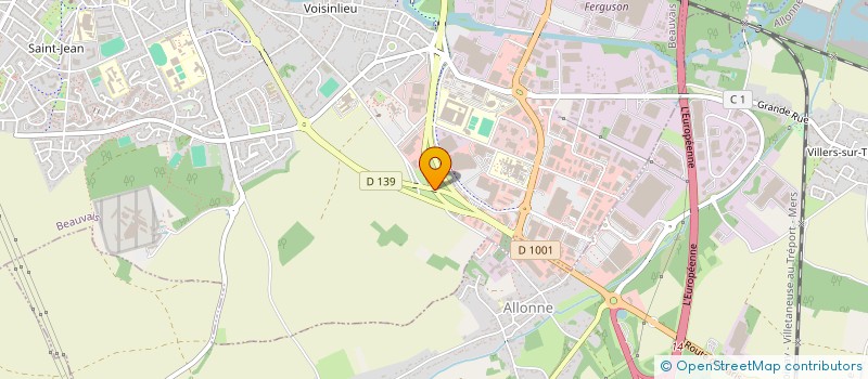 localisation de l'entreprise PIECES AUTO SERVICE  BEAUVAIS