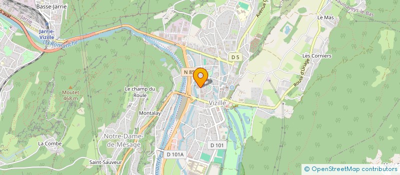 localisation de l'entreprise PIECES AUTO SERVICES 38  VIZILLE