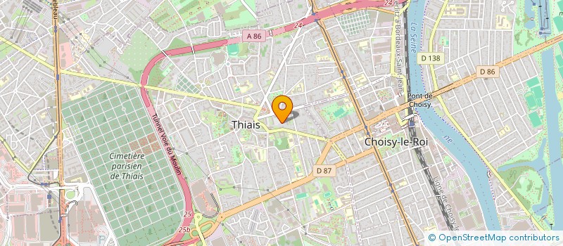 localisation de l'entreprise PIECES AUTO SHOP  THIAIS