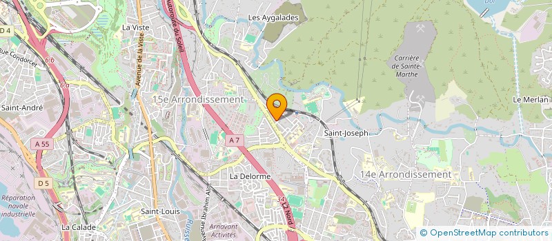 localisation de l'entreprise PIECES AUTOS à MARSEILLE