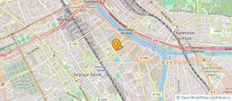 localisation de l'entreprise PIECES AUTOS DISCOUNT  IVRY-SUR-SEINE