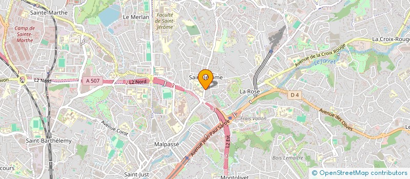 localisation de l'entreprise PIECES AUTOS ET MONTAGES à MARSEILLE