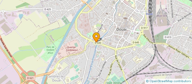 localisation de l'entreprise PIECES AUTOS PLANQUE à DOUAI