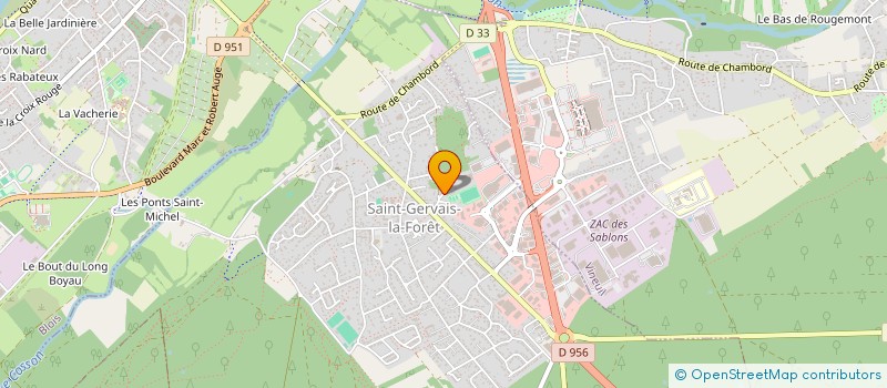 localisation de l'entreprise PIECES AUTOS QUARENTE ET UN à SAINT-GERVAIS-LA-FORET