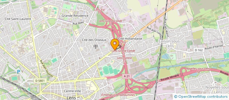 localisation de l'entreprise PIECES ECO CENTER  LENS