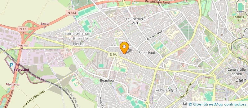 localisation de l'entreprise PIECES ET MAIN D'OEUVRE à CAEN