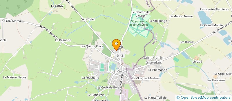 localisation de l'entreprise PIECES & PNEUS  ETRELLES