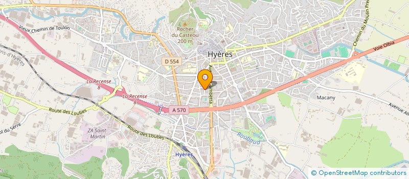 localisation de l'entreprise PIECES UNIQUES à HYERES