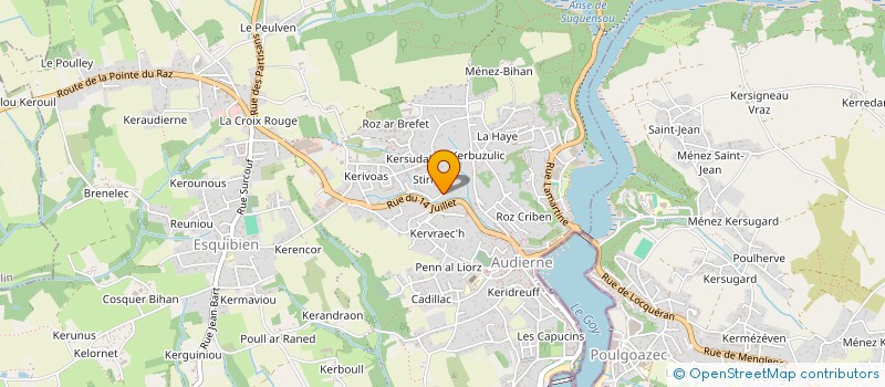 localisation de l'entreprise PIED A TERRE  AUDIERNE