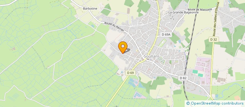 localisation de l'entreprise PIED DE L'ILE à SOULLANS