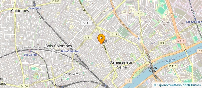 localisation de l'entreprise PIED DE POULE DISTRIBUTION  ASNIERES-SUR-SEINE