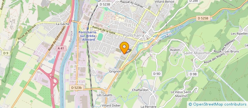 localisation de l'entreprise PIED DES PLANCHES  PONTCHARRA