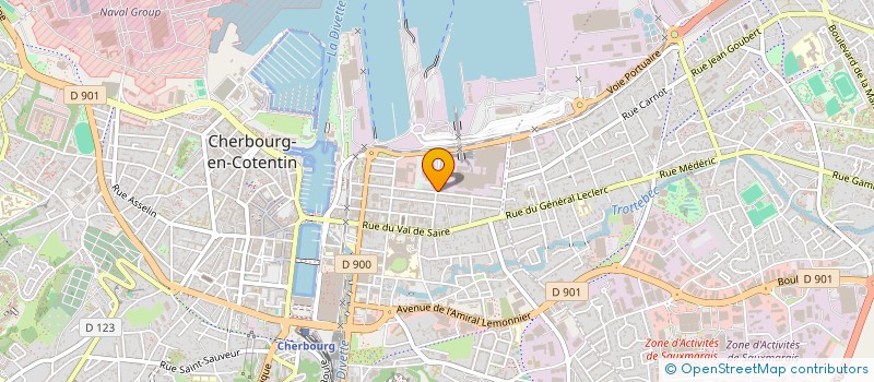 localisation de l'entreprise PIEDAGNEL ENAULT  CHERBOURG-EN-COTENTIN