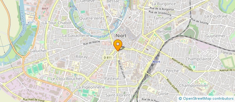 localisation de l'entreprise PIEDEFOND  NIORT