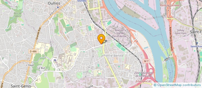 localisation de l'entreprise PIEDS CARRES  OULLINS-PIERRE-BENITE