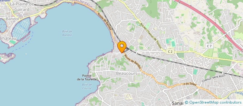 localisation de l'entreprise PIEDS DANS L'EAU à SANARY SUR MER