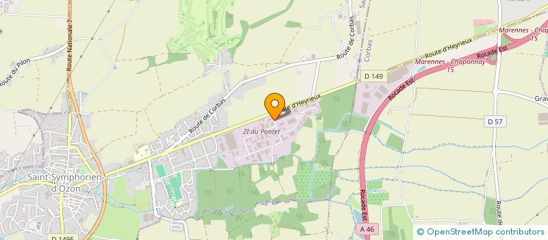 localisation de l'entreprise PIEGAY FRERES TRANSPORTS à SAINT-SYMPHORIEN-D'OZON