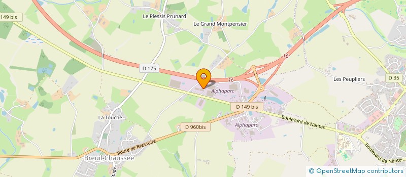 localisation de l'entreprise PIEJAC MAINGRET à BRESSUIRE