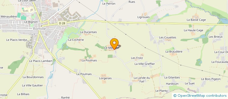 localisation de l'entreprise PIEL  ROMILLE