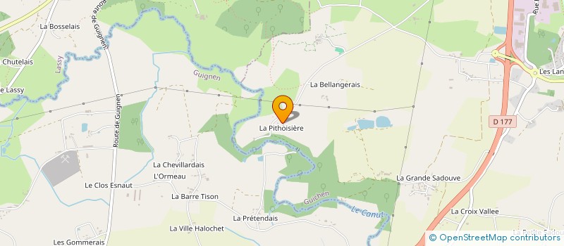 localisation de l'entreprise PIELELEC  GUICHEN