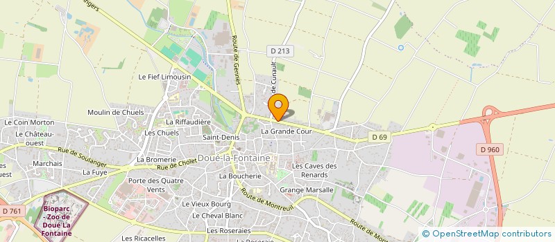 localisation de l'entreprise PIELOU  DOUE-EN-ANJOU