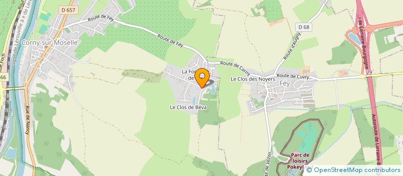 localisation de l'entreprise PIEM  CORNY-SUR-MOSELLE