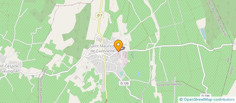 localisation de l'entreprise PIEMONT CAUSSES ET CEVENNES à SAINT-MAURICE-DE-CAZEVIEILLE
