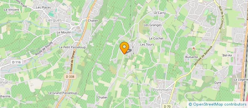 localisation de l'entreprise PIENU  POMMIERS