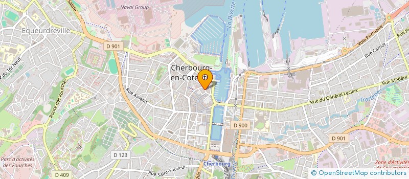 localisation de l'entreprise PIER-INVEST à CHERBOURG-EN-COTENTIN