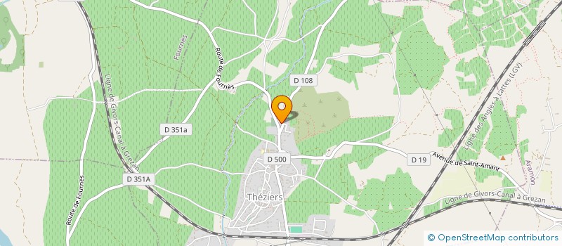 localisation de l'entreprise PIER INVESTISSEMENTS  THEZIERS